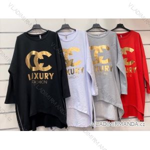 Long Sleeve Sweatshirt Dress women (uni s-l) ITALIAN FASHION IMW20004
