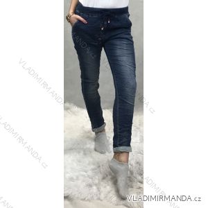 Jeans with laces women (xs-xl) ITALIAN FASHION IM5193D-9009