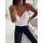 Ladies Satin Tank Top with Lace (uni sl) ITALIAN MODE IMT19136 beige