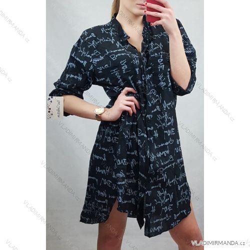 Dress 3/4 Long Sleeve Shirt Ladies (uni s / l) ITALIAN FASHION IM920013

