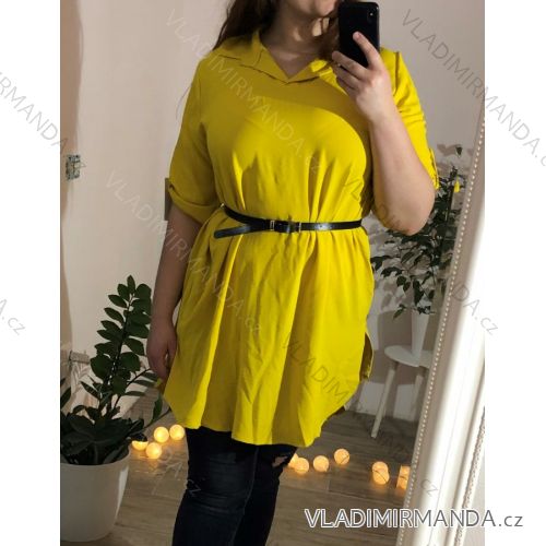 Women's Summer Shirt Dress Oversized (UNI XL-2XL) ITALIAN FASHION IM620032