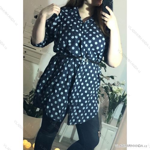 Women's long sleeve shirt oversized (UNI XL-2XL) ITALIAN MODA IM620022
