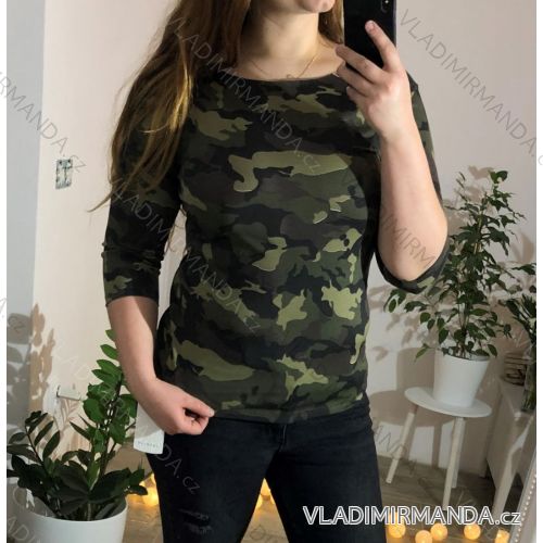 T-shirt long sleeve camo women (uni L-XL) ITALY MODA IM5188015XL