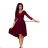 210-1 NICOLLE - lace neckline - burgundy color
