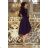 210-2 NICOLLE - lace neckline - navy blue
