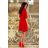 217-1 NEVA Trapezoidal dress - red
