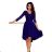210-4 NICOLLE - lace neckline - ROYAL BLUE
