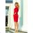 13-96 Sports dress with binding and pockets - red
