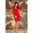 170-6 Lace dress with neckline - Red
