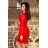 170-6 Lace dress with neckline - Red
