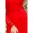 170-6 Lace dress with neckline - Red
