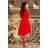 210-6 NICOLLE - lace neckline - Red
