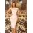 192-8 Elegant Midi Dress with Frill - Royal Blue
