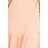 228-1 LUCY - Pleated Comfort Dress - Peach

