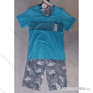 Pyžamo kr. sleeve dl. pants women's cotton oversized (m-3xl) BENTER 65350
