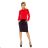 Blouse with bond - red 140-3
