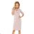 161-5 AGATA - dress with a collar - pastel pink

