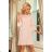 190-1 MARGARET dress with lace on the sleeves - pastel pink

