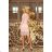 170-4 Lace Dress with Neckline - Pastel Pink

