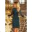 170-2 Lace dress with neckline - green
