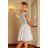157-6 Dress MARTA with lace - light gray
