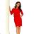 189-4 Sports dress with neckline - red

