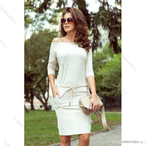13-109 Sporty dress - beige melange
