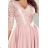 210-11 NICOLLE - lace neckline - powder pink
