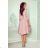 210-11 NICOLLE - lace neckline - powder pink
