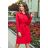 284-1 CAMILLE Shirt dress with pockets - red
