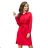 284-1 CAMILLE Shirt dress with pockets - red
