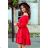 265-4 DAISY Dress with frills - RED
