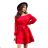 265-4 DAISY Dress with frills - RED
