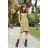 277-1 Dress with turtleneck and pockets - braid
