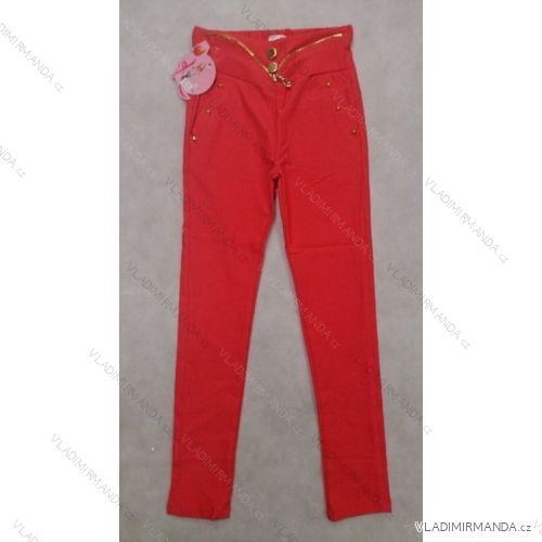 Trousers of a young baby girl with a band (104-146) BACKGROUND DH-02
