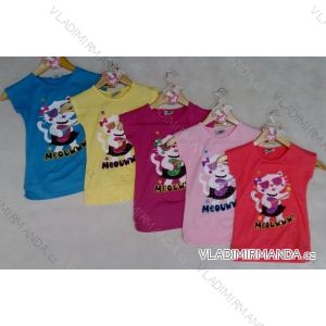 T-shirt short sleeve baby girl cat (98-134) ARTENA 91018
