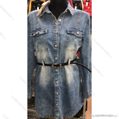Women's denim long sleeve dress oversized (xl-4xl) MA120002