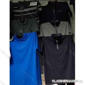 Men's short sleeve polo shirt oversized (3xl-6xl) OBSESS OBS200014
