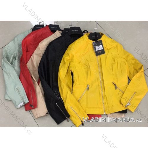 Leatherette jacket women (UNI S-XL) ITALIAN FASHION IM920CX003-52