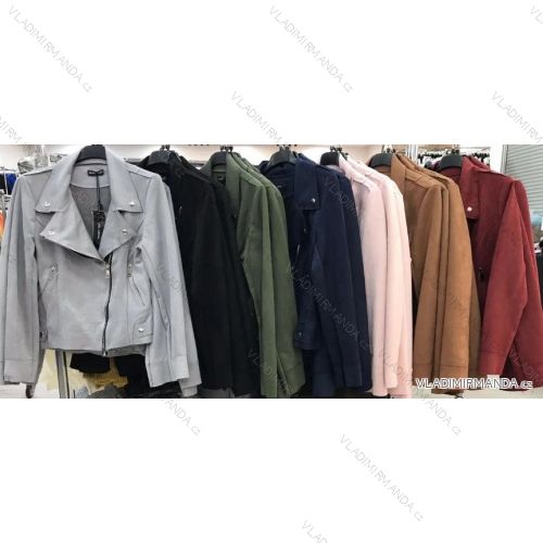 Jacket spring cut leatherette women (S-XL) ITALIAN FASHION IML202708Y36