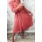 Shirt Dress 3/4 Long Sleeve Ladies (UNI S-M) ITALIAN FASHION IMW20A35
