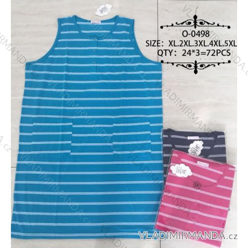 Women's Sleeveless Maxi Shirt Oversized (XL-5XL) VALERIE DREAM NFL20O-0498
