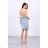 Stretch denim dress tied at the neck S / ML / XL
