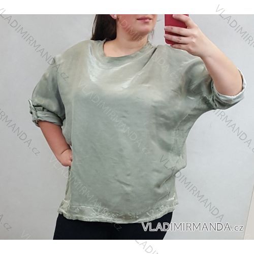 Tunic 3/4 long sleeve women (uni xl / 2xl) Italian fashion IMC20070 khaki