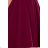 307-3 POLA dress with frills - Burgundy color
