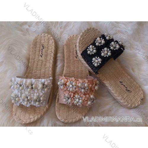 PANTOFLE WITH FEMALE BEADS (36-41) PSHOES SHOES OBP20019