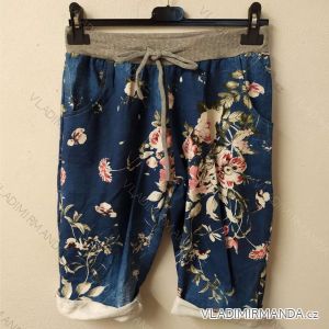 Tracksuit 3/4 short ladies flowered oversized (uni xl-xxl) ITALIAN MODE IM1219056