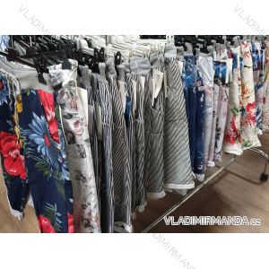 Sweatpants 3/4 short ladies floral denim (uni s / m / l) ITALIAN FASHION IMN20030
