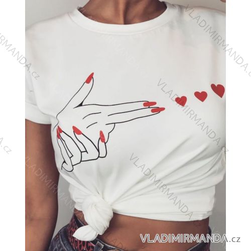 T-shirt short sleeve women (uni s / m) Polish FASHION PMK20014
