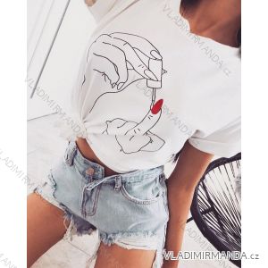 T-shirt short sleeve women (uni s / m) Polish FASHION PMK20024
